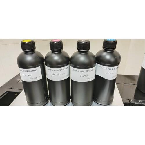 5 bottles IN TOTAL Hard UV Currable Ink set For Epson XP600 printhead UV Printer
