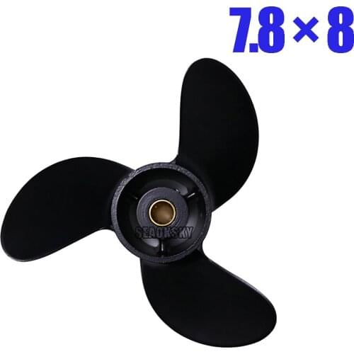 Aluminum propeller 3R1W64516-0 For Tohatsu 4-6HP,propeller for Mercury 2 stroke 6HP boat engine