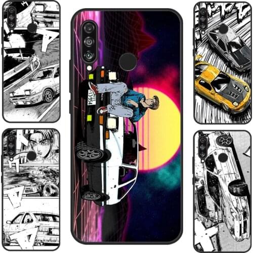 Initial D For Huawei P40 Lite P20 P30 Pro Mate 20 Lite Nova 5T P Smart 2019 Case For Honor 8X 9X 10i