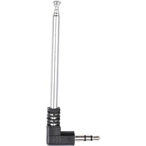 3.5mm Male Connector 4 Sections Tv Radio Antena Best Telescopic Antenna Promotion Durable For AM FM Radio Mobile Phone