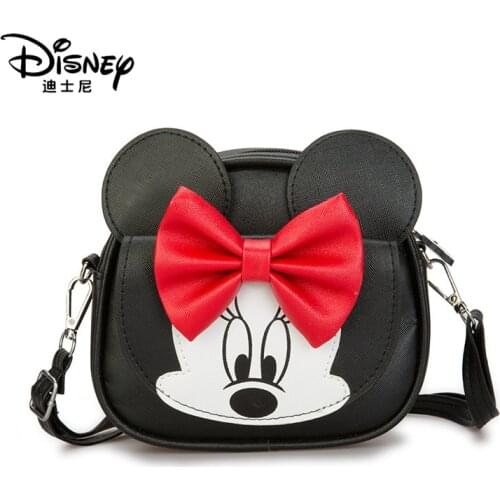 Disney Mickey Mouse Children Shoulder Bag 2020 New Fashion Cartoon Minnie Mouse Diagonal Change Accessories Bags