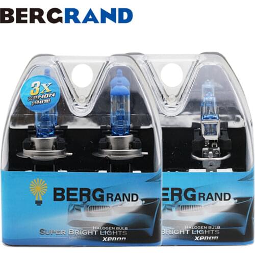 Bombilla H7 H1 55W Halogen luz 12v Car Head Lamp High Low Beam Xenon 4200K Super Vision Ultra 30% Plus bombillas coches 4PCS