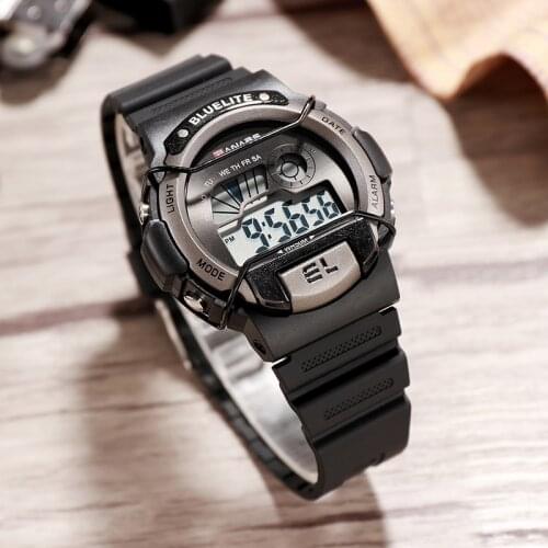 Hot Sale Waterproof Children Watch Boys Girls Led Digital Sports Watches Silicone Rubber Watch Kids Casual Watch Gift