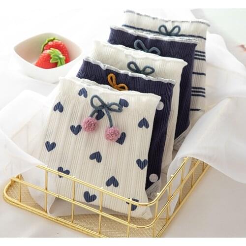 Cotton Underwear For Women Cute Girls Underpants Mid Waist Dot Printing Briefs Lace Fashion Bow Panties Female Lingerie