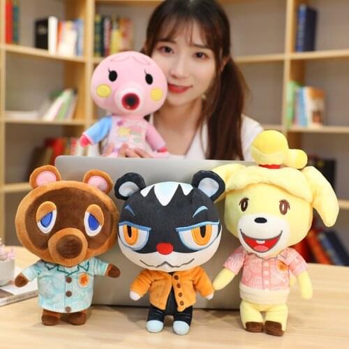 20cm 25cm Anima Crossing Plush Toy Cartoon Raymond marshal Jingjiang Doll DJ K.K isabelle switch game role plush toys