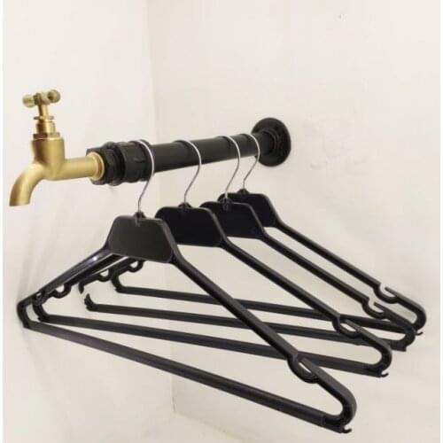 Water Pipe Design Faucet Accessories Dress Robe Hook, Dressing Room Retro cast pipe Hook Iron Hook Store Use Wall hanger