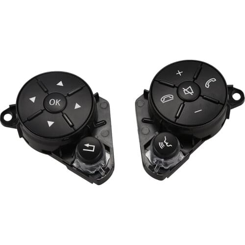 Left+Right Car Inner Part Steering Wheel Worn Button Cover Switch For Mercedes For Benz W204 W212 C200 E260 E320 Glk260