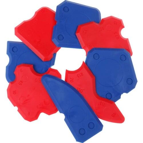 Hot 4pcs Door Silicone Sealant Spreader Spatula Scraper Cement Caulk Removal Tool Kit Window Caulking Finishing Sealant Grout