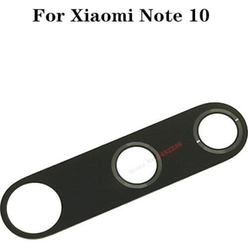 Original Back Camera Glass Lens Cover For Xiaomi Mi Note 10 Note10 NT10 Rear Camera Outside Glass Lens With Stickers Replacement