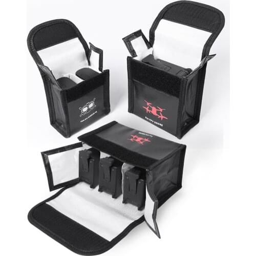 Portable Universal Battery Pack Explosion-Proof Bag, Lithium Battery Safety Storage Bag Flame Retardant For DJI FPV Goggles V2