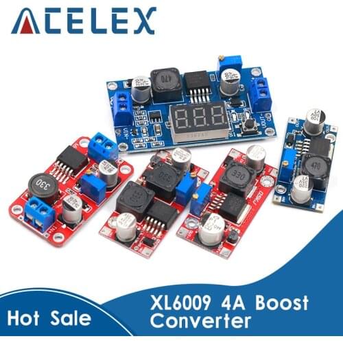 XL6009 4A Boost Converter Step Up Adjustable 15W 5-32V to 5-50V DC-DC Power Supply Module High Performance Low Ripple