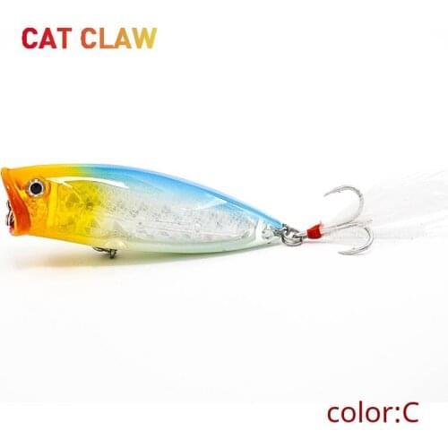 Cat Claw Fishing Lure 101B Big Artificial Popper Lure Loud Sound 83mm 19g Fishing Bass 3D Eyes Bluefish Tuna Swing Carp Bait