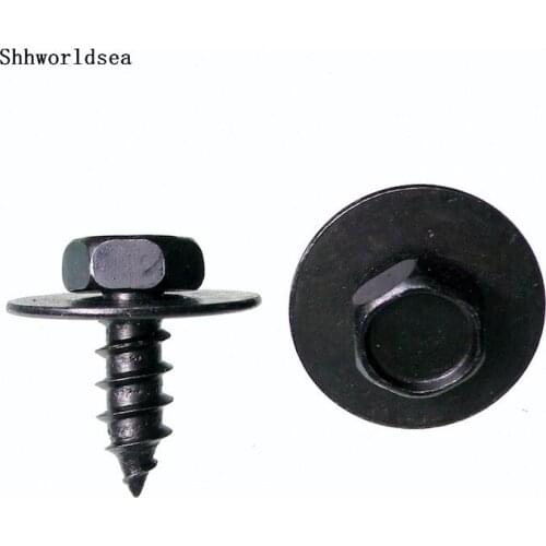 Shhworldsea Baffle Mud Tapping Fastener Retainer Screw Clips For Toyota