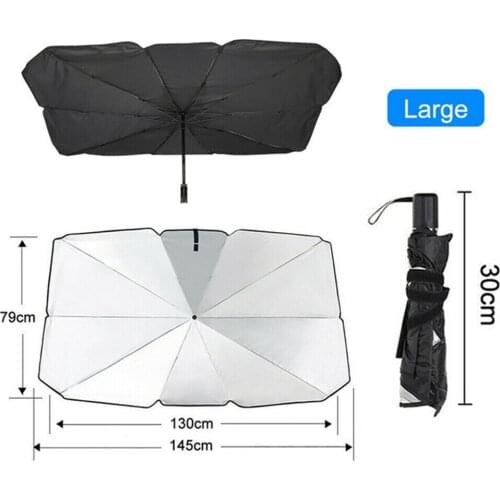 Foldable Car Sun Umbrella Interior Windshield Sunshade Cover Front Window UV Protection Shade Curtain Parasol Car Accessories