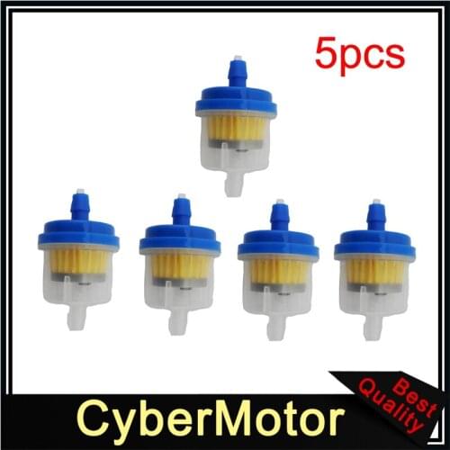 Blue Inline Petrol Gas Fuel Filter For Pit Dirt Trail Bike Motorcycle ATV Quad 4 Wheeler Buggy Go Kart Snowmobile Motocross