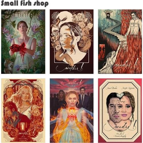 Mother Darren Aronofsky Home Furnishing decoration Kraft Movie Poster Drawing core Wall stickers