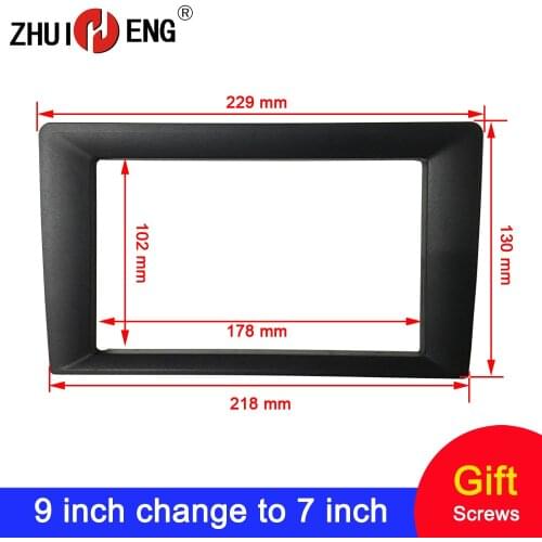 Universal Fascia 2 Din Car Radio Fascia Kit Installation Frame for Kenwood for JVC For Pioneer 9/10 inch Frame change to 7 inch