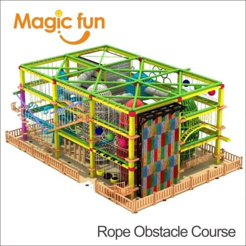 MAGIC FUN High Ropes Challenge Course Outdoor Adventure Equipment Challenge Design Rope Course