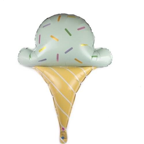 1 Pcs Sweet Matcha Ice Cream Foil Balloons Happy Birthday Wedding Balloons Baby Shower Party Home Decorations Supplies