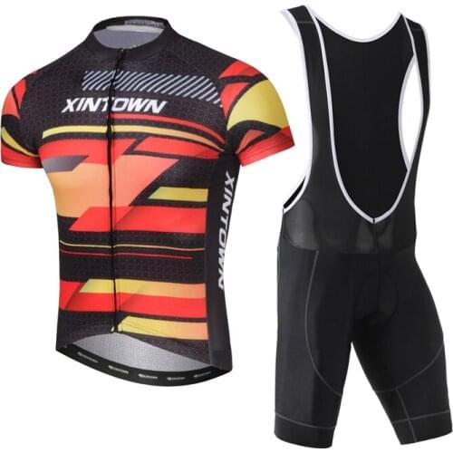 YOCENE Printing Absorb Sweat Bike Wear Soft Bicycle Shorts Sleeve Latest Set Adult Clothing For Cycling