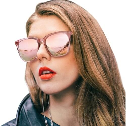 Oversized Sunglasses Square Polarized Sun Glasses Shades For Women Mirror Glasses Pink Black Driving Travel Goggles gafas 2020