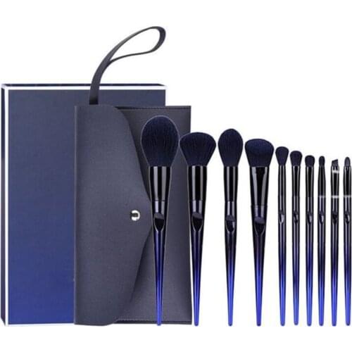 10Pcs Makeup Brushes Tool Set Cosmetic Powder Eye Shadow Foundation Highlighter Blush Blending Beauty Make Up Brush Maquiagem