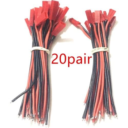 20 pair 100mm JST Connector Plug for RC Lipo Battery