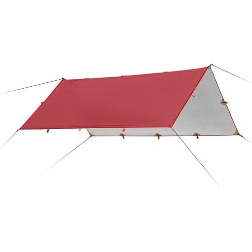 3.2x3m Awning Silver Waterproof Ultralight Tarp Outdoor Camping Hiking Survival Shade Coating Pergola Beach Tent Sun Shelter