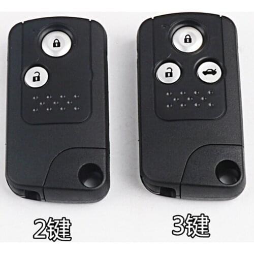 DAKATU New Replacement Smart Remote Key Shell Case Fob 2/3 Button For Honda Civic Accord CR-V Odyssey Smart REMOTE FOB CASE