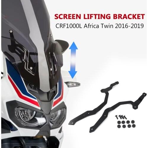CRF 1000 L Motorcycle Accessories windshield bracket adjuster For HONDA CRF 1000L Africa Twin 2016-2019 crf 1000l screen lifter