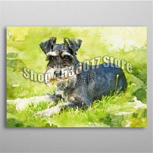 5D DIY Diamond Painting Full Diamond Embroidery Dog Miniature Schnauzer Diamond Mosaic Cross Stitch Set Home Decor Arts & Crafts