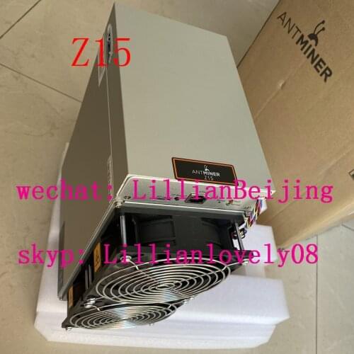 Used AntMiner Z15 420k Equihash miner Zcash ZCL ZEC BTG miner from bitmain Z15 420ksol/s without psu