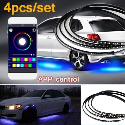 Car Voice-activated Dazzle Color LED Chassis Light Atmosphere Ambient Projector USB Auto Decoration Night Home Decor Galaxy Ligh