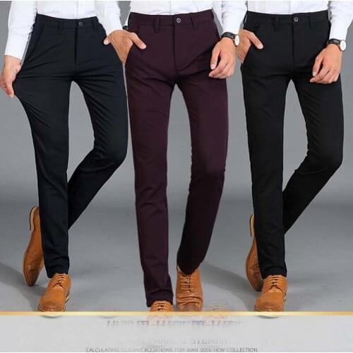 2018 Spring Summer New Casual Pants Men Cotton Slim Fit Fashion Trousers Male Brand Clothing Plus Size