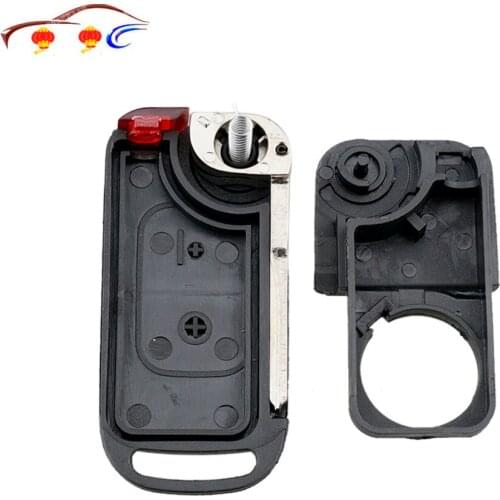2021 New Car Key Case Flip Folding Car Shell Remote Key Fob Case 2Button ForMercedesBenz SLK E113 A C E S W168 W202 W203 HOT