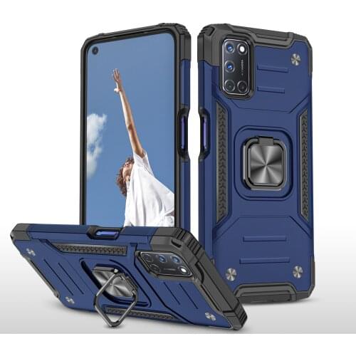 With Finger Ring Best Quality Luxury Fitted Case for OPPO Realme C15 A15 A54 4G A94 F19 Pro A73 A72 A52 Reno4 Lite Phone Bag