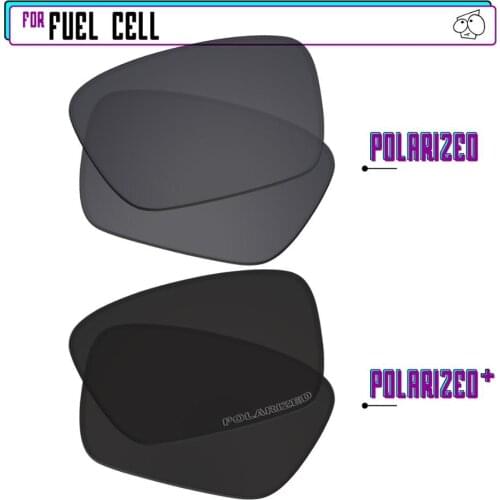 EZReplace Polarized Replacement Lenses for - Oakley Fuel Cell Sunglasses - BlackP Plus-BlackIRP