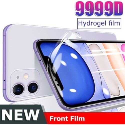 Full Cover Hydrogel Film Protective on For iPhone 7 8 6 6s Plus 5S SE 2020 Screen Protector iPhone 12 11 Pro X XR XS Max