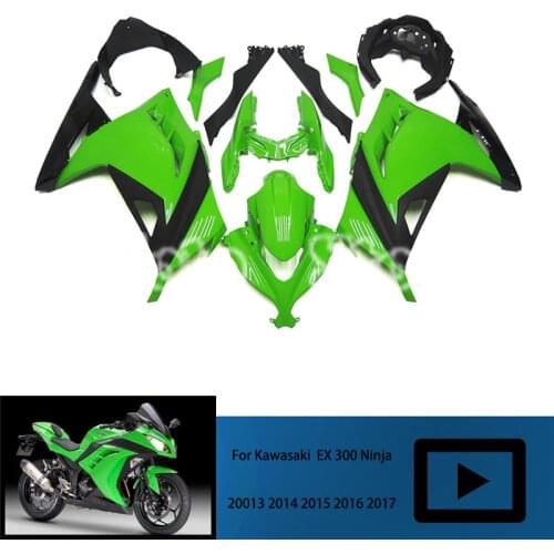For Yamaha Ninja 300 NINJA300 EX300 3-17 ABS Plastic Fairing Kit Motorcycle 300 NINJA300 EX 300 Body Shell Kit