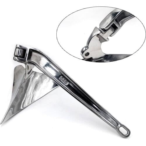 316 Stainless Steel Marine Boat Hinged Plow Plough Style Anchor 5kg 7kg 9kg 10kg 12kg 15kg 20kg 22kg 27kg