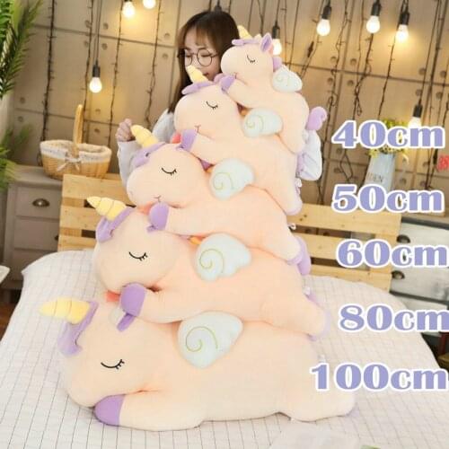Soft hot Unicorn Stuffed Doll Toy FantasticRainbow colour Cloud Flying Wings Unicorn Stuffed pillow practical christmas gift kid