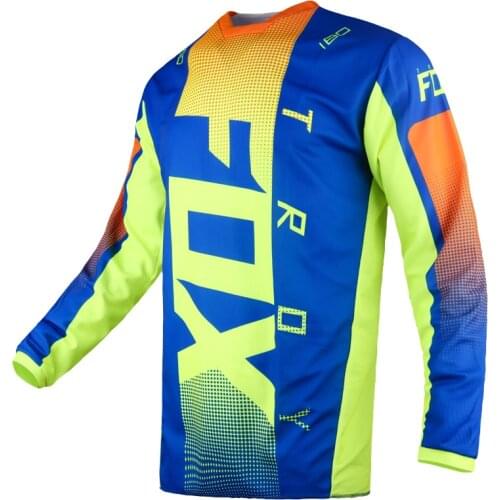 NEW MX21 180 Oktiv blue yellow jersey Off-Road Dirt Bike Motocross Jersey