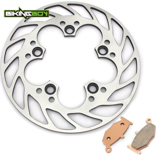 BIKINGBOY Rear Brake Disc Disk Rotor + Pads For Suzuki GSXR 600 750 2006 2007 2008 2009 2010 GSX-R 1000 K7 K8 Stainless Steel