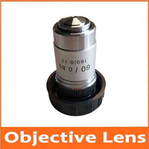 60X Tube 160 195 Biomicroscope System Achromatic Lab Laboratory Education Bio-Microscope Biological Microscope Objective Lens