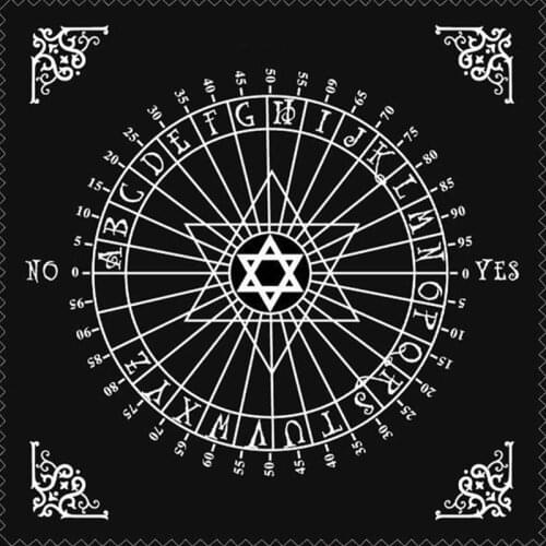 Tarot Tablecloth Divination Tarot Card Pad Pendulum Magic Pentacle Runes Tarot Altar Table Cloth 30x30cm