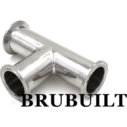 1.5" TC Tee 304 Sanitary Tri-Clover Fittings Connectors Home Brew