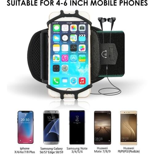 360 degree rotatable mobile phone armband Sports Running Armband Wristband phone armband