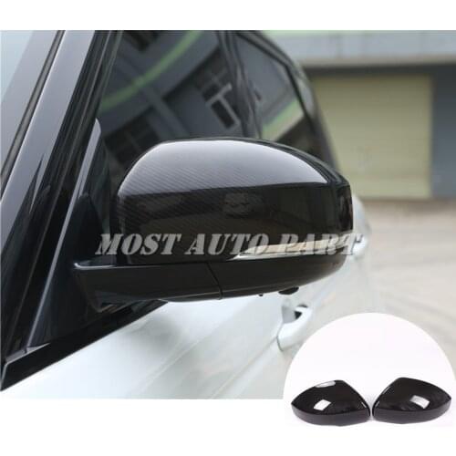 Carbon Fiber Style Rearview Mirror Cover For Land Rover Discovery 4 LR4 2014-2016 Car accesories interior Car Trim
