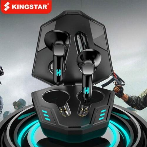 KINGSTAR TWS Wireless Bluetooth Gaming Earphones Sports Waterproof Earbuds Noise Cancelling Stereo Bass Headset Gamer With Mic