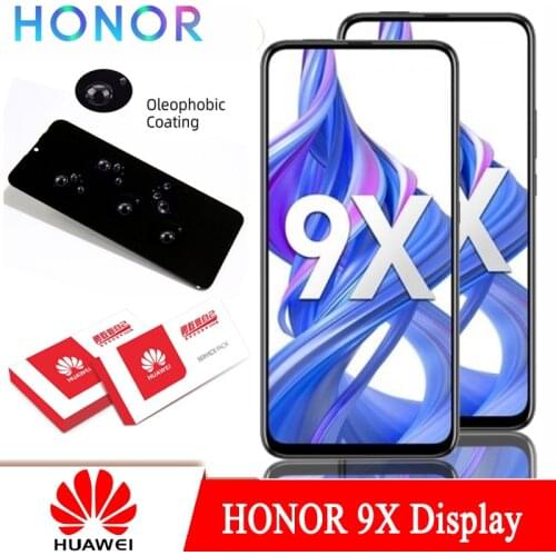 100% Original 6.59'' Display for Huawei Honor 9X Premium LCD Touch Screen Digitizer Assembly Global Edition STK-LX1 Repair Parts